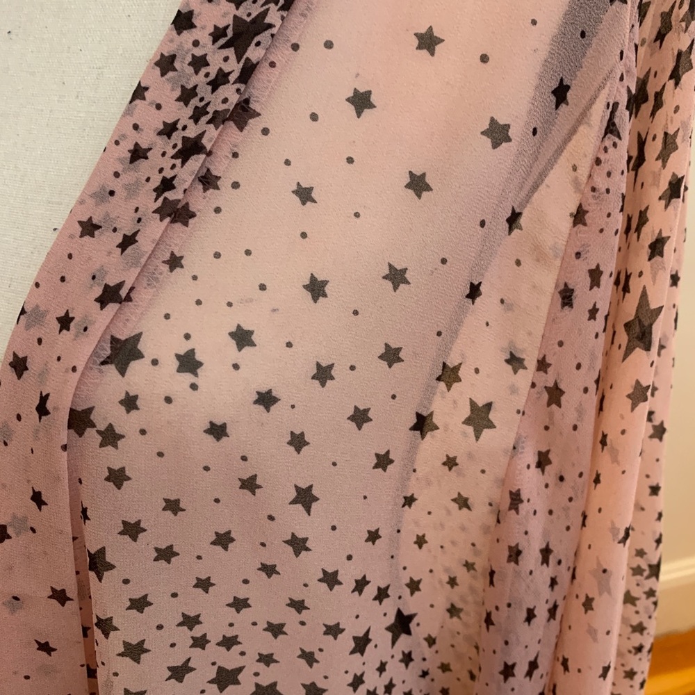 Sheer Star Print Kimono - Picture 7 of 8